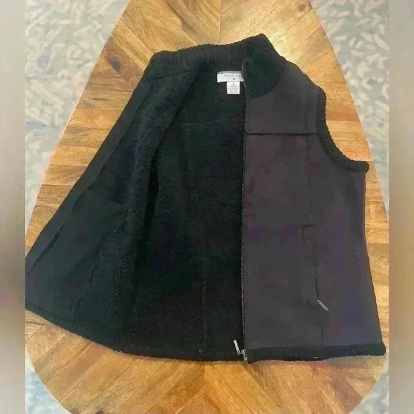 Real Clothes petite polyester and wool lined zippered vest - Picture 6 of 9